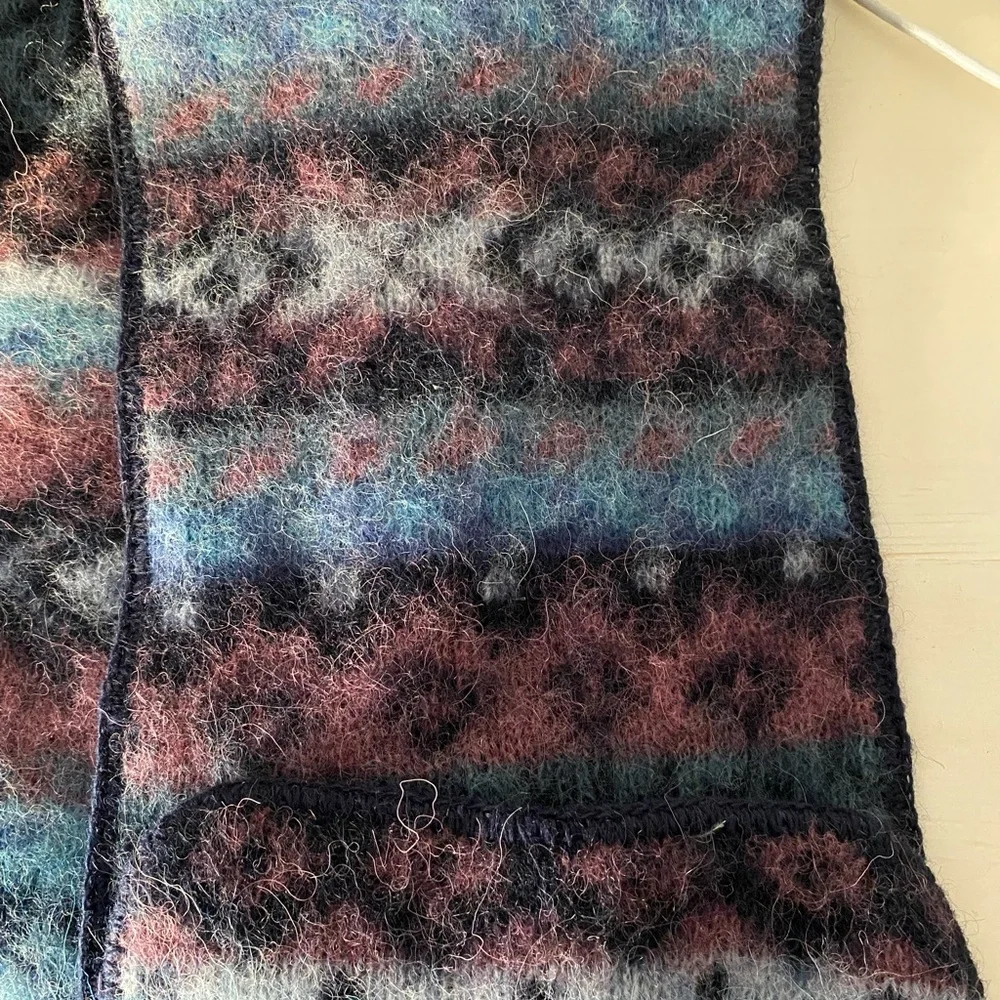Iceland Wool 100% Multicolor Wool Scarf